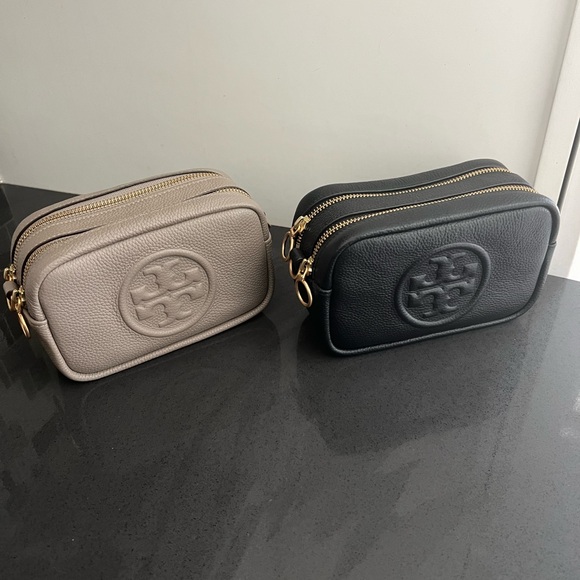 Tory Burch Black and Cream crossbody millers - Picture 1 of 5